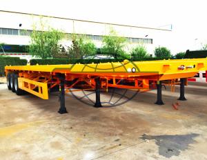 Quality Two Axle Container Semi Trailer 12 Pcs Tire T700 Strong Steel Material wholesale