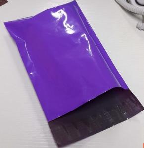 Quality Printing Packaging Poly Bags , Purple Plastic Poly Mailer Bag wholesale