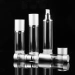 10ml 15ml 30ml 50ml 80ml 100ml 120ml Silver Golden Matte Airless Pump Bottle