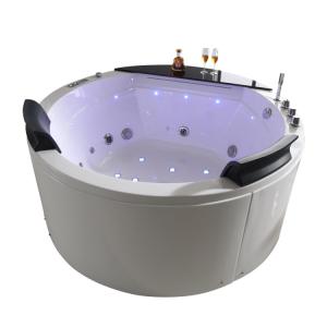 Quality Freestanding Round Whirlpool Bathtub With Jets Swim Spa Hot Tub 1700MM wholesale