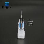 Roland Diamond Coated Dual Flute Dental Milling Burs For Zirconia PMMA Wax Wet