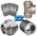 Screwed Socket Weld Tube Fittings , Stainless Steel High Pressure Pipe Fittings