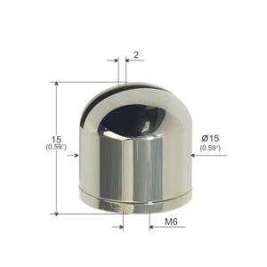 Quality Wire Rope Ceiling Parts Stainless Steel Hemispherical With Groove YW86247 wholesale