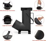 Black Brown Metal Fire Pit BBQ Stove for Patio Garden Fireplace Finishing Powder