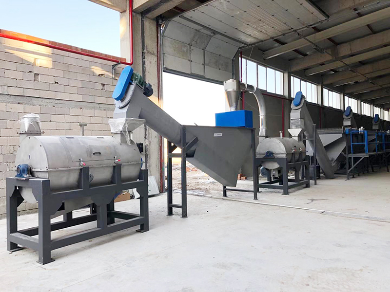 PET PP Plastic Crushing And Washing Machine 500kg/H Recycling Line