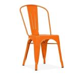 Adjustable Metal Frame Armchair Customized Metal Stacking Dining Chairs