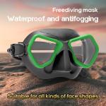 Tempered Glass Lenses ZMZ Snorkel Integrated Diving Mask Silicone Diving Snorkel