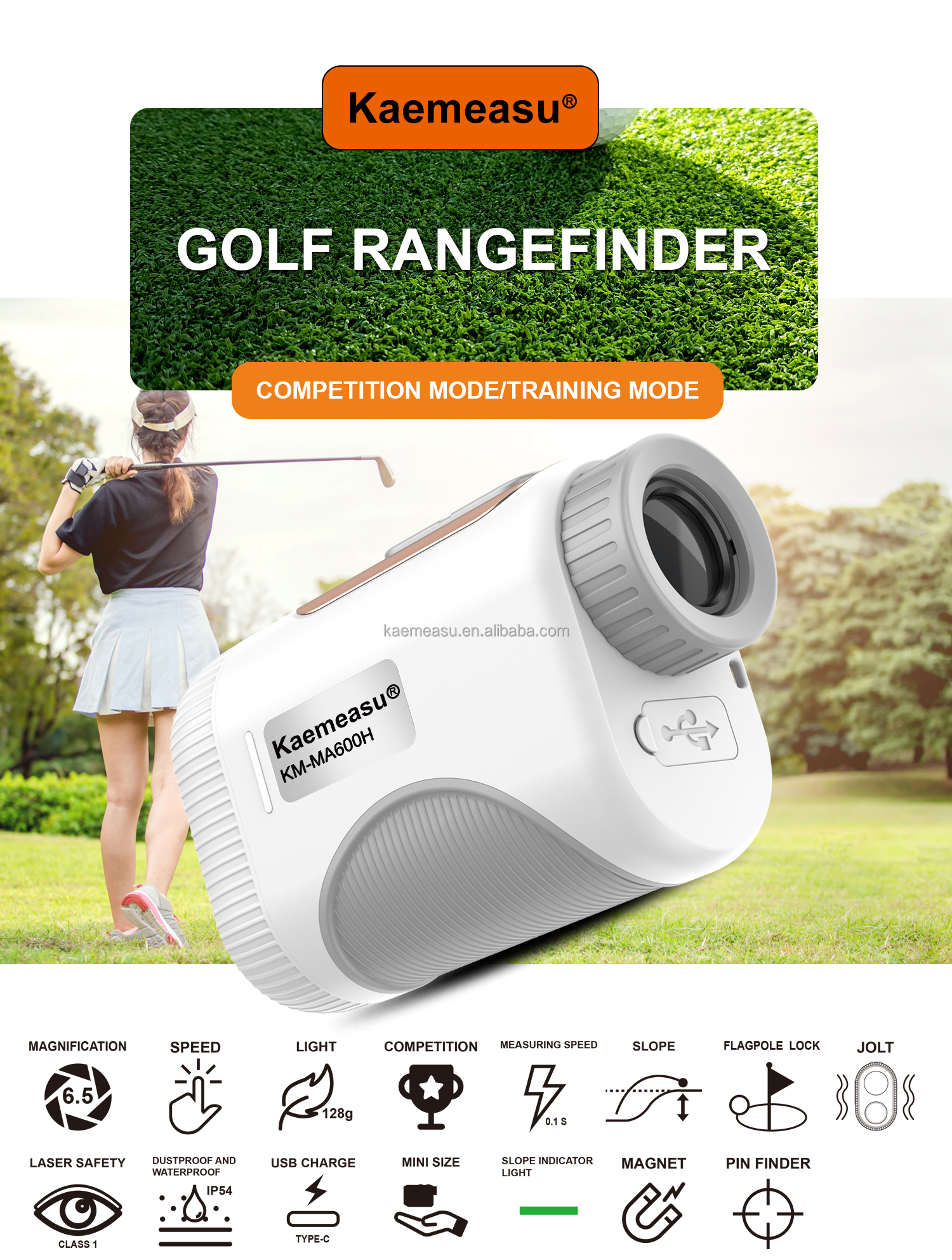 OEM Golf Slope Scope Laser Distance Meter Telescope Industrial Grade Golf Laser Rangefinders
