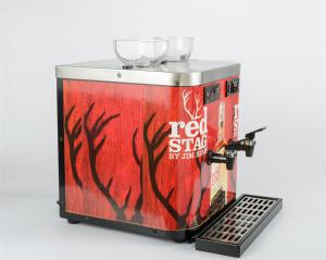 Quality Restaurant Double Shot Chiller Double Tap Dispensing Design With 2 Bottle Holders wholesale