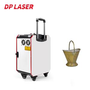 Quality Handheld 100Watt Fiber Laser Cleaning Machine Trolley Case Rust Removal 30 KG wholesale