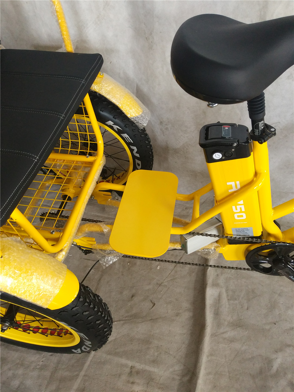 Bafang 750W Motor Electric Tricycle with Fat Tire E Three Wheels and Passenger Seat
