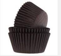 Quality Chocolate Brown greaseproof cake cup,cupcake liners for bakery wholesale