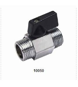 Quality Brass Mini Ball Valve 10050 with Chrome plating 16Bar male to male wholesale