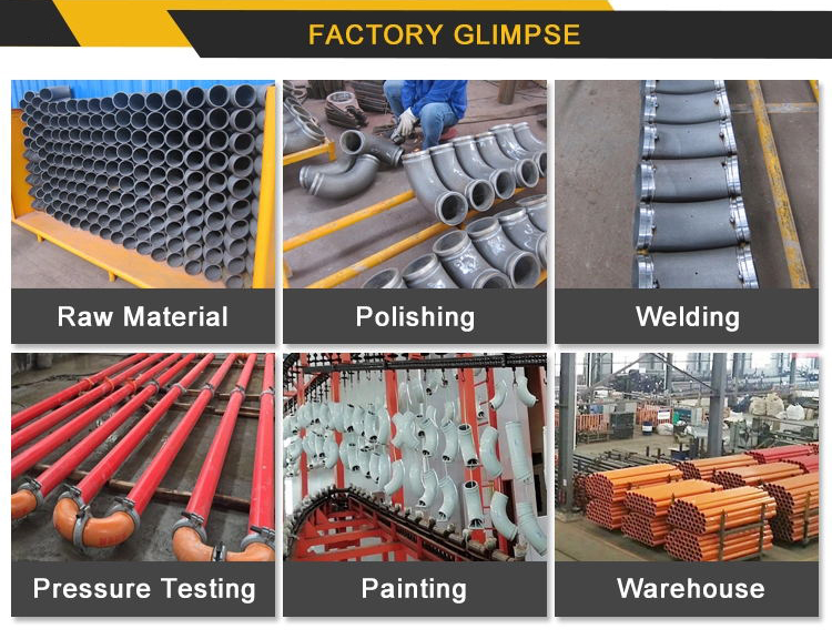 55Mn2 65MnCr SCHWING Pump Parts Wear Resistant Pipe Single Wall
