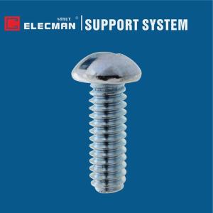 China Galvanized Carbon Steel Slotted Strut Fasteners Round Button Head Cap Screw on sale