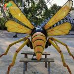 Waterproof Giant Animatronic Insects Realistic Insects For Botanical Exhibition