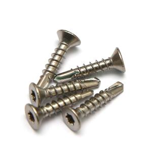 Quality 304 Stainless Steel Star Drive Torx Flat Head Self Drilling Sheet Metal Security Screws wholesale