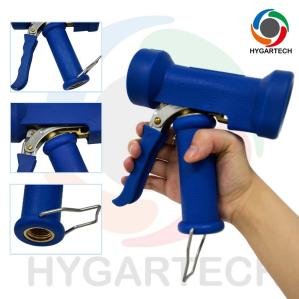 Quality Brass Blue Washing Gun with Rubber House for Hot Water Cleaning 1/2”FIP Thread Inlet wholesale