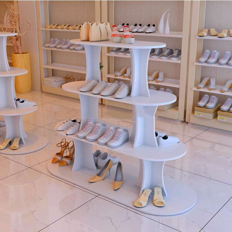 Hot Sale Shoes Store Metal Or Wood Standing Display Stand For Shoes