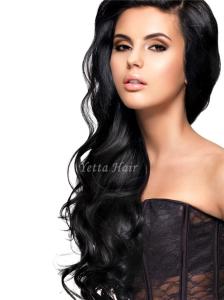 Quality Body Wave 100% Brazilian Virgin Hair Weft With 100g Natural Black wholesale