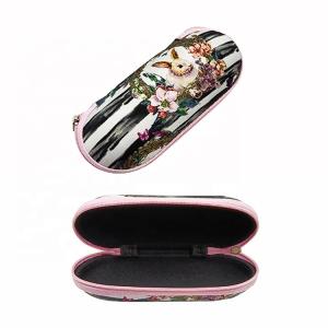 Quality Custom Logo Cartoon Reading Glasses Case Ellipsoid Shape 149*62*52mm wholesale