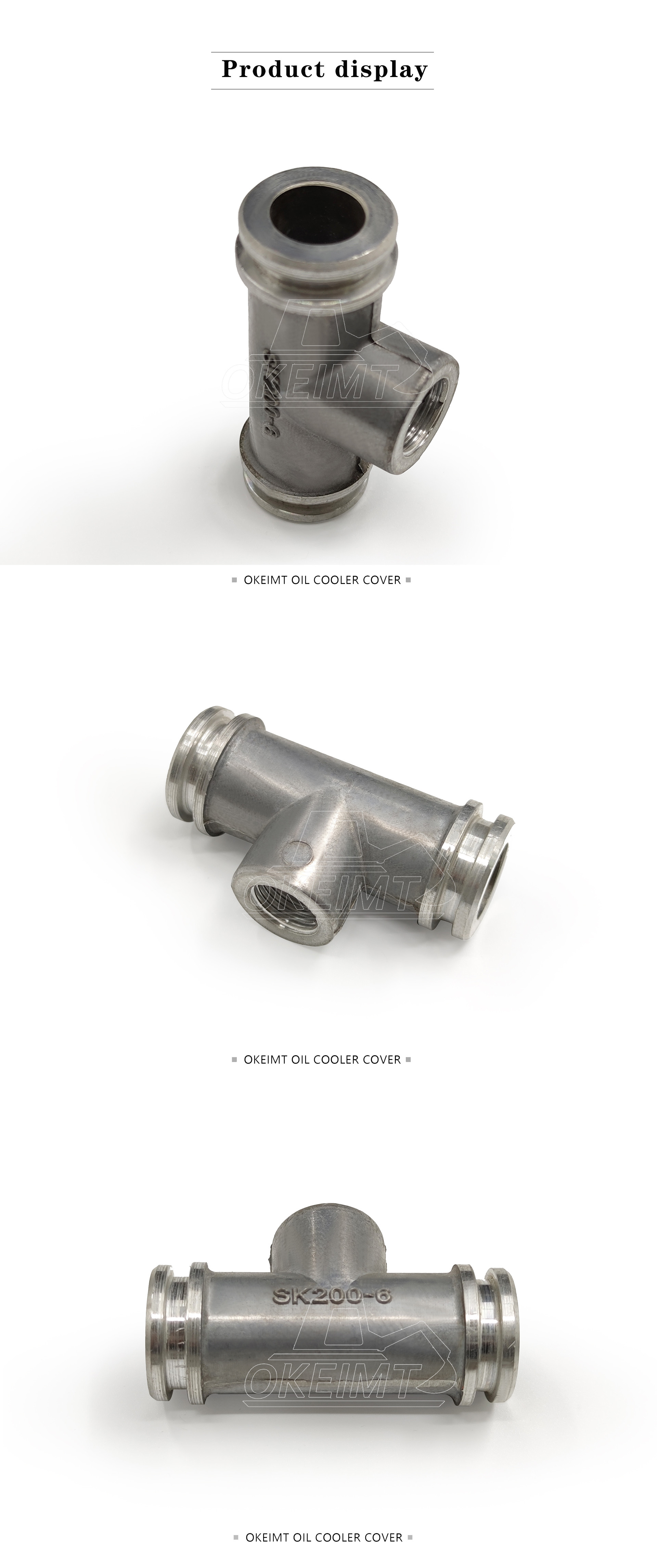 Thermostat Housing Cover For SK200-6 SK200-6E 6D34 Engine Parts Joint ME088920