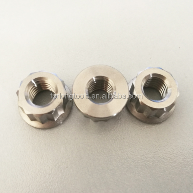 1.25 Pitch Flanged M8 Nuts in 6AL4V Grade Titanium for DIN Standard Mechanical Applications