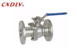 Electric Actuator High Pressure Full Port Two Piece Ball Valve Double Flange