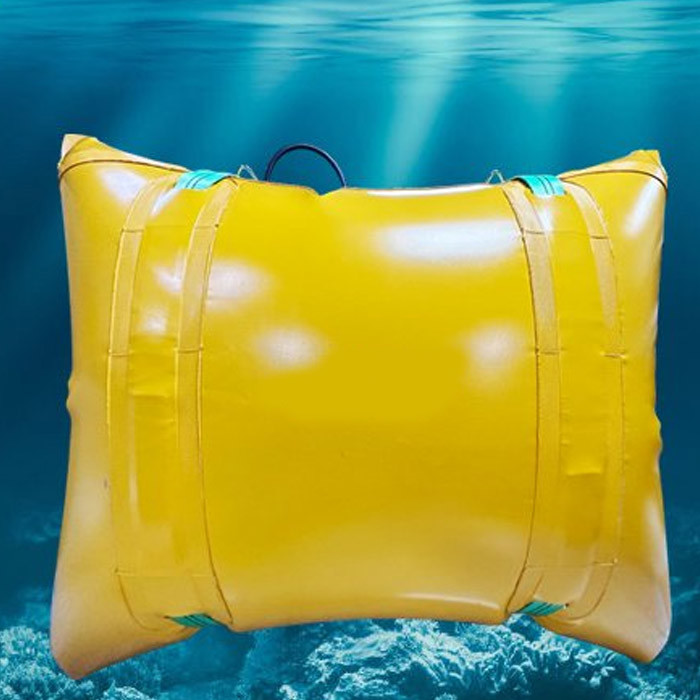 Inflation Method Underwater Air Lift Bags Air Or Water For Strength Pvc Coated Fabric