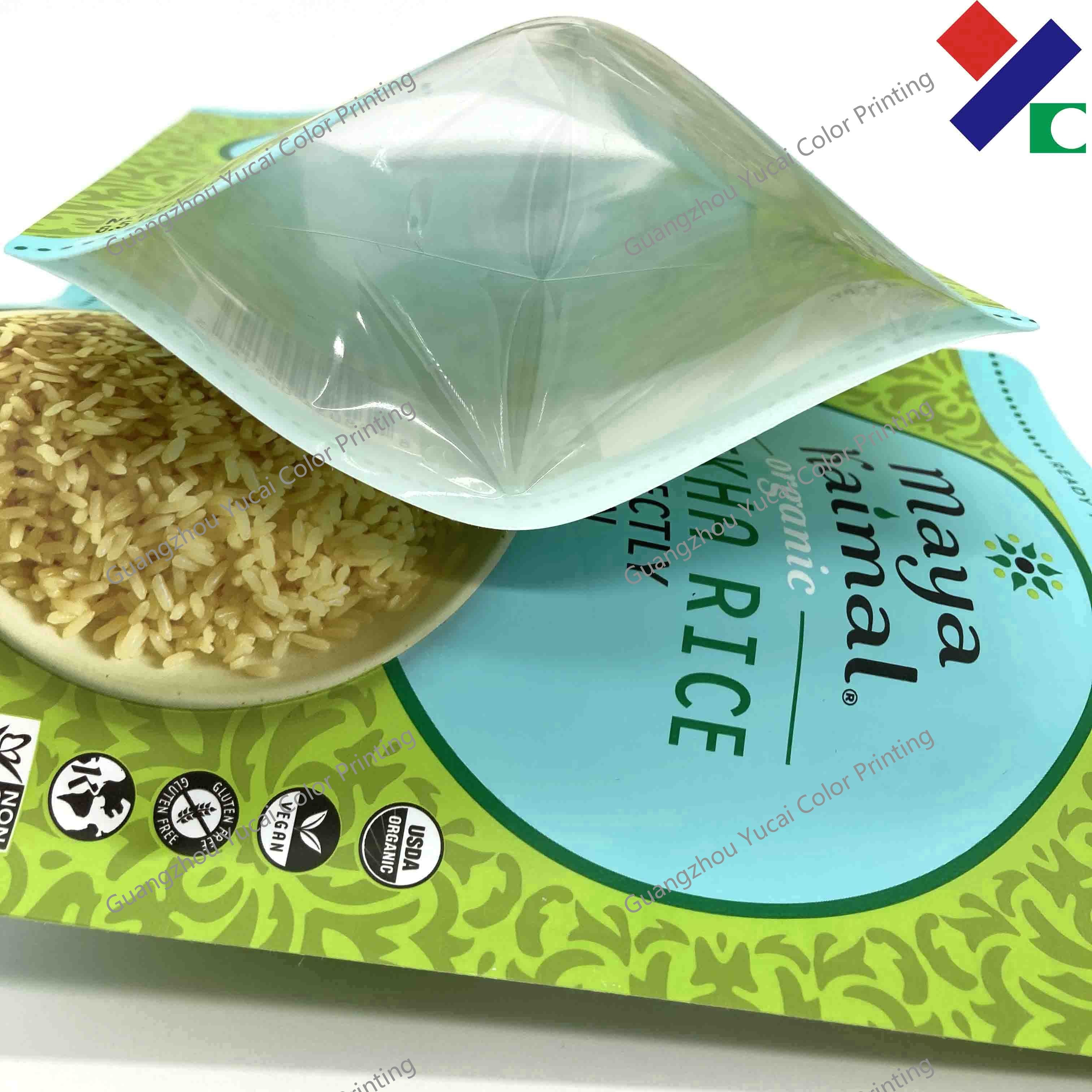 Portable Self Sealing Packaging Bags Retortable Flat Pouch