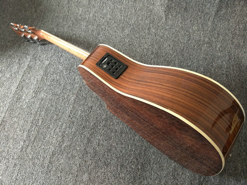 Factory customization Solid Spruce Top Mt D45c Cutaway Electric Acoustic Guitar