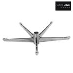 5 Star Metal Office Chair Wheel Base Aluminum Alloy Durable Height Adjustment