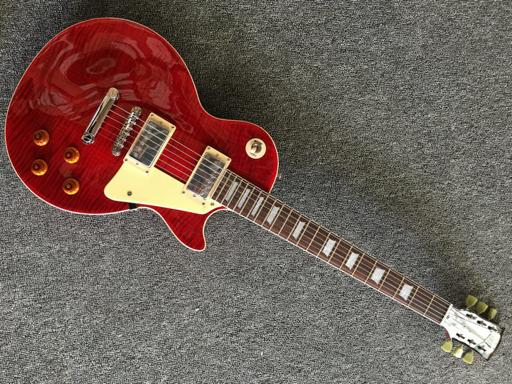 Wholesale lp Custom Shop red color Electric Guitar rosewood Fretboard China Guitar Factory Free Shipping