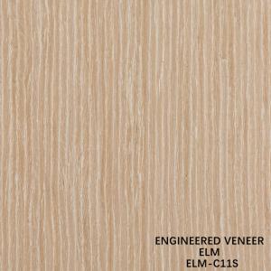 Quality Customized Recon Elm Wood Veneer Straight Cut And Crown Cut For Cabinet Face Of 2500*640 Mm wholesale