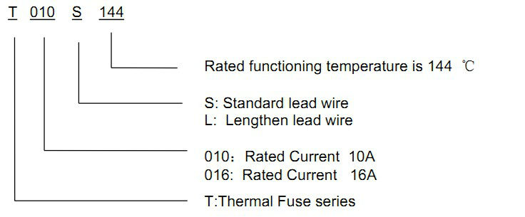 Sealed Low Resistance Thermal Fuse BTT - 10A Series Thermal Cutoff