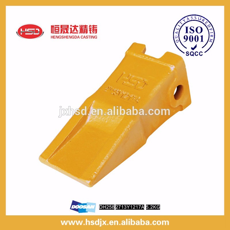 Stander size with side teeth pin construction engineering&machinery parts bucket teeth be used for DH220 machine on sale