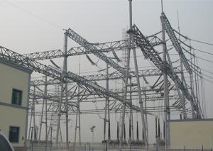 Quality Tubular Metal Power Station Structure , ASTM A 123 Gantry Crane Structure wholesale