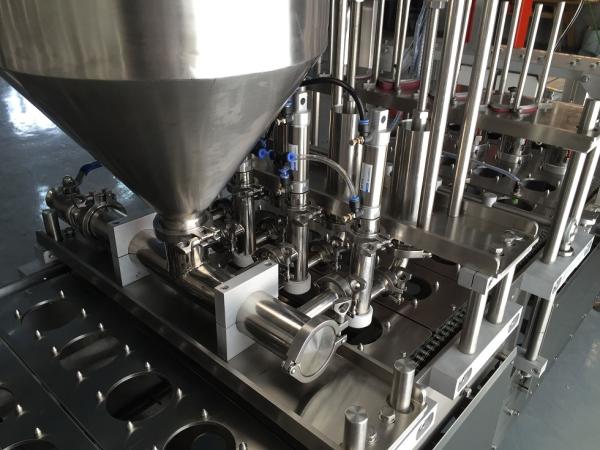 Automated Liquid Filling Machine Gas Flushing Cup Sealer for Food Packaging