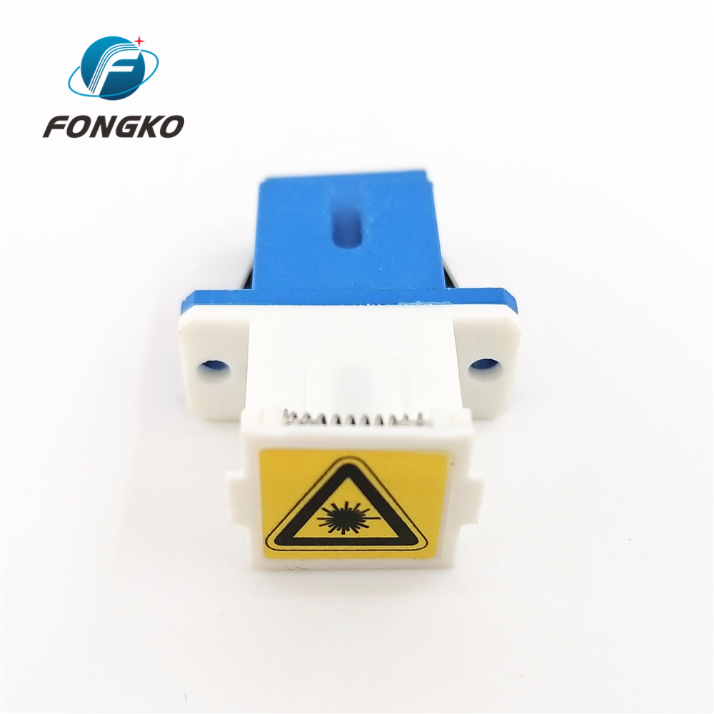 Single Mode LC Duplex Adaptor With Shutter UPC Fiber Optical