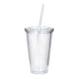Quality Double Wall Reusable Plastic Acrylic Water Bottle Clear For Parties Birthdays wholesale