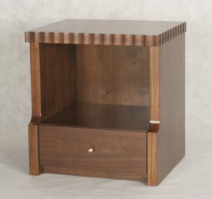 Quality Wooden 5-star hotel furniture stone top night stand/bed side table NT-0016 wholesale