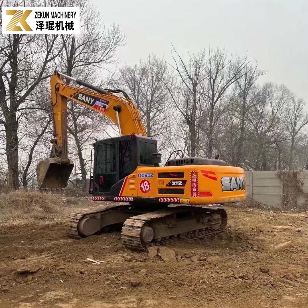 21500 KG Midsize Sany SY215C Crawler Excavator Construction Machinery