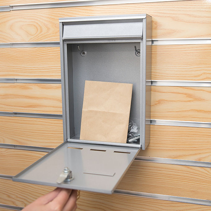 Wall Mounted Outdoor Letterbox Waterproof Durable Residential Steel Mailbox