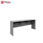 Company staff training desk with adjustable height legs, long strip office desk