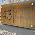 Square Plaques Corten Steel House Number Signs Plaques