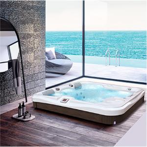 Quality Acrylic Pressure Relief Bathtub Whirlpool Spa Tub With LED Light wholesale