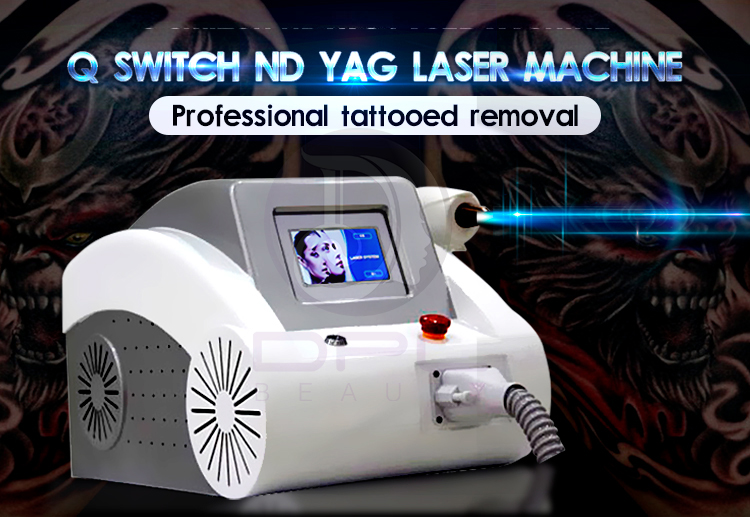 DPL laser beauty equipment 1064nm 532nm 1320nm Q Switch Nd Yag Laser Tattoo Removal Pigments Removal Beauty Machine