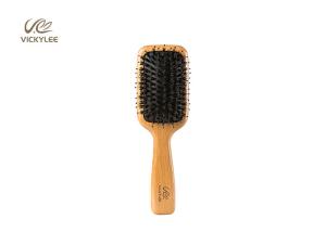 Quality Boar Bristle Wooden Handle 9.28 Inch Paddle Brush wholesale