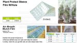Weed Control Mulch Film, Agriculture Vegetable Black PE Films, 5 Holes