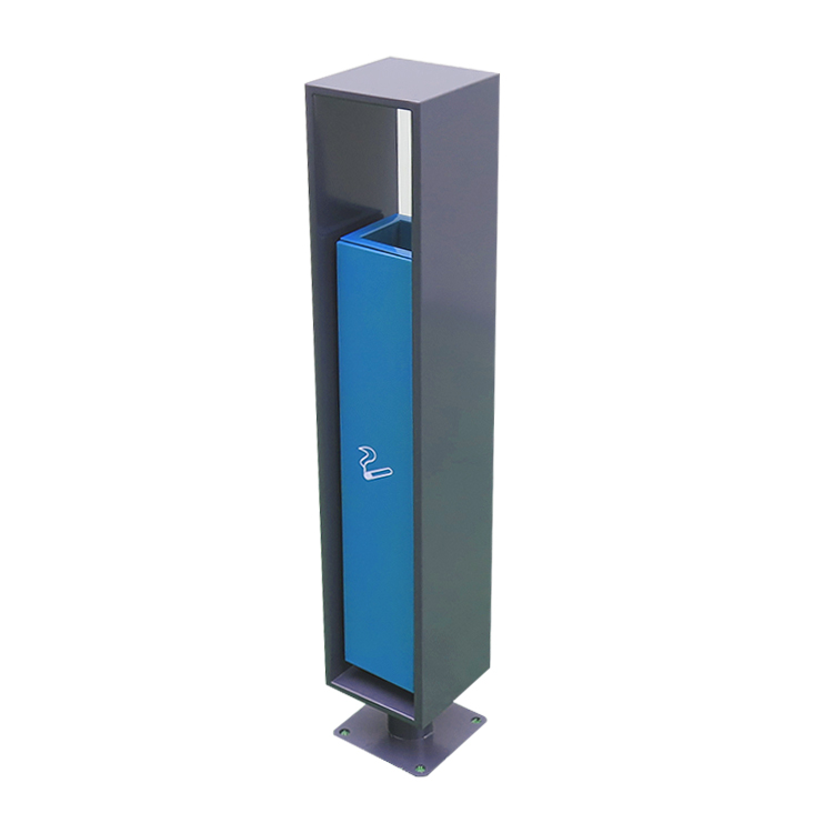Outdoor Ground Fixing Standing Ashtray Cigarette Bin Butts Dust Bin